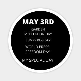 May 3rd holidays Magnet